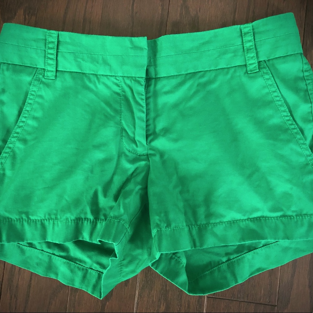 J Crew Factory Classic Chino Shorts - Green 00